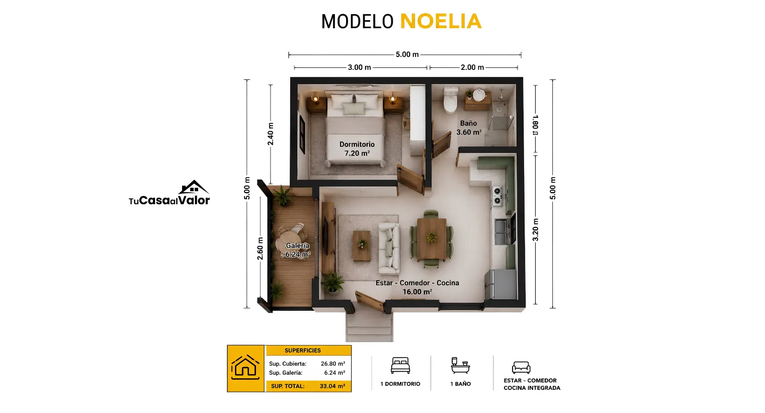 Plano del modelo Noelia
